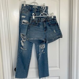 Pacsun shorts and jeans size 25